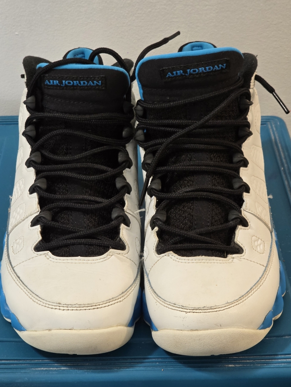 Air Jordan 9 Retro GS “University Blue” – White/Black/UNC – Youth 6Y